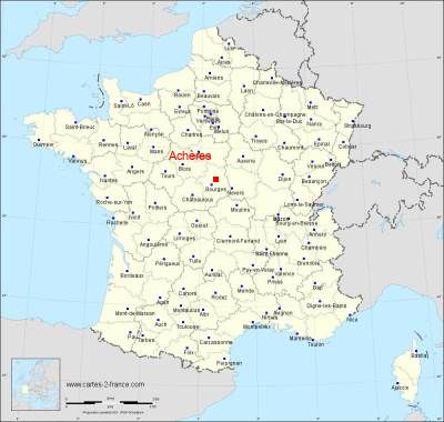 Carte de Achères