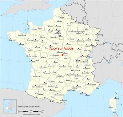 Carte de Augy-sur-Aubois
