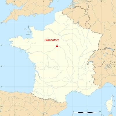 Fond de carte avec Blancafort