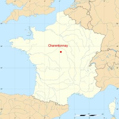 Fond de carte avec Charentonnay