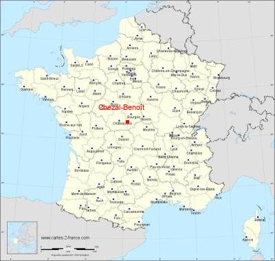 Carte de Chezal-Benoît