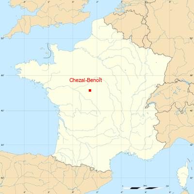 Fond de carte avec Chezal-Benoît