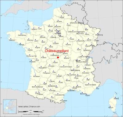 Carte de Châteaumeillant