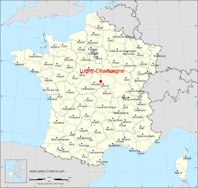 Carte de Lugny-Champagne