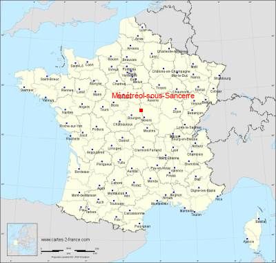 Carte de Ménétréol-sous-Sancerre