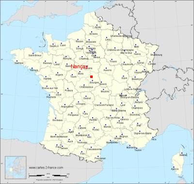 Carte de Nançay