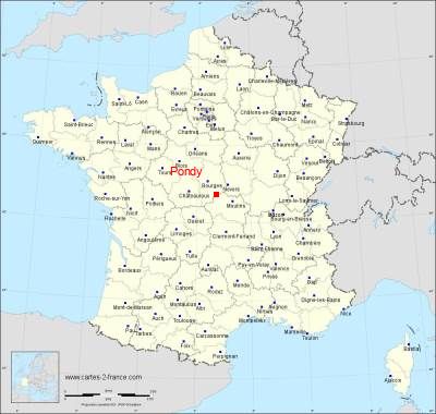 Carte de Pondy