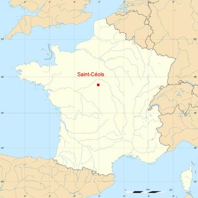 Fond de carte avec Saint-Céols