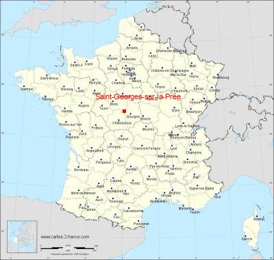 Carte de Saint-Georges-sur-la-Prée