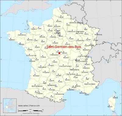 Carte de Saint-Germain-des-Bois