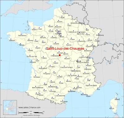 Carte de Saint-Loup-des-Chaumes