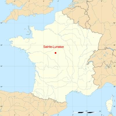 Fond de carte avec Sainte-Lunaise