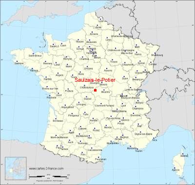Carte de Saulzais-le-Potier