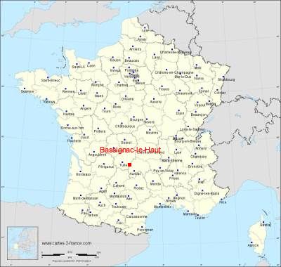 Carte de Bassignac-le-Haut
