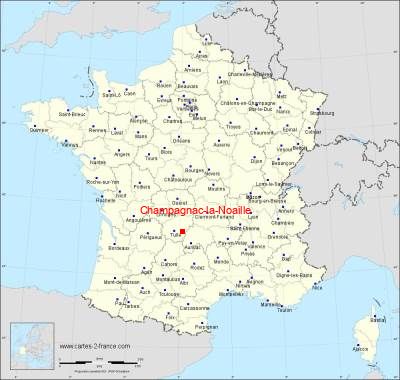 Carte de Champagnac-la-Noaille