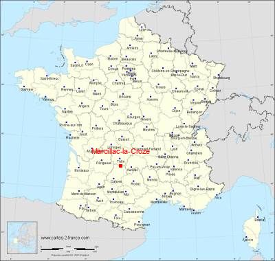 Carte de Marcillac-la-Croze