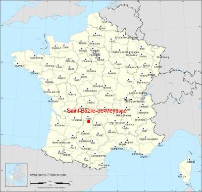 Carte de Saint-Bazile-de-Meyssac