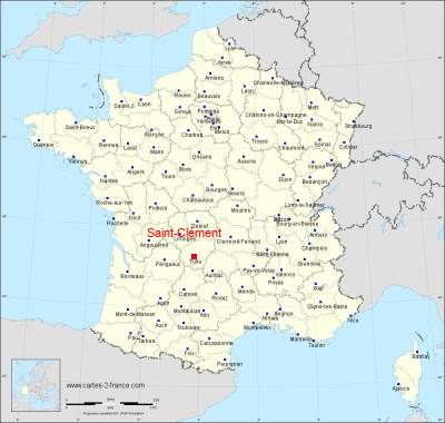 Carte de Saint-Clément