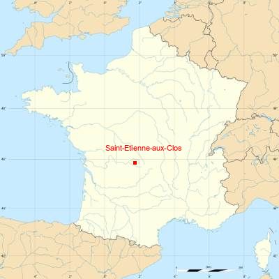 Fond de carte avec Saint-Etienne-aux-Clos