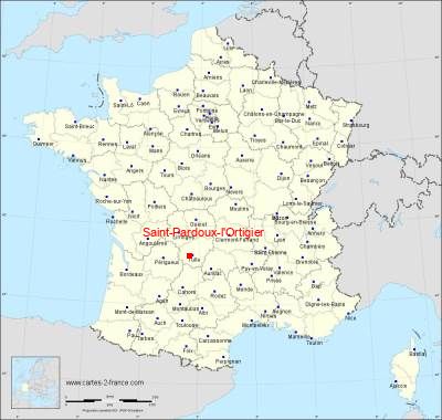 Carte de Saint-Pardoux-l'Ortigier