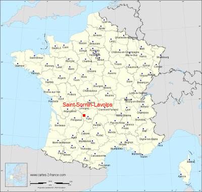 Carte de Saint-Sornin-Lavolps