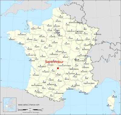 Carte de Saint-Victour