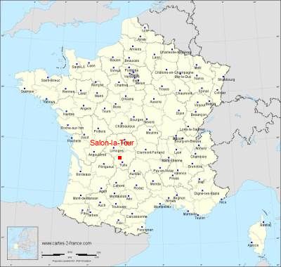 Carte de Salon-la-Tour