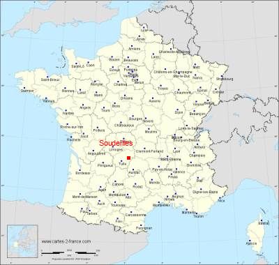 Carte de Soudeilles