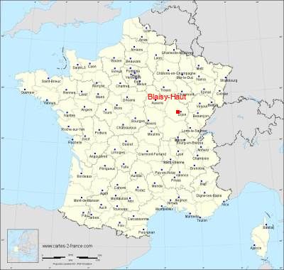 Carte de Blaisy-Haut