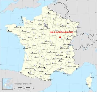 Carte de Boux-sous-Salmaise