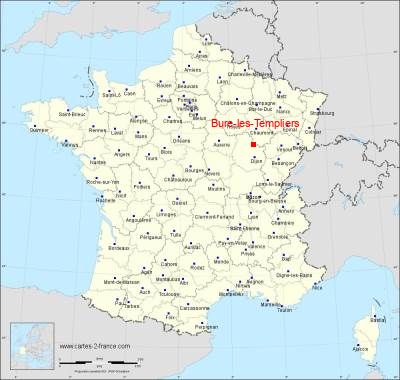 Carte de Bure-les-Templiers