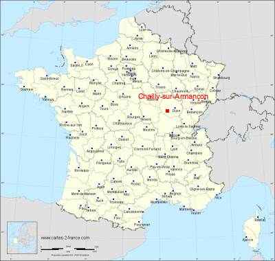 Carte de Chailly-sur-Armançon