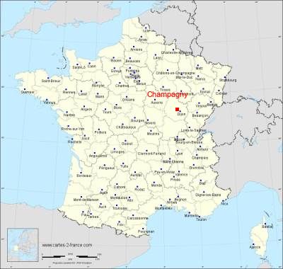 Carte de Champagny