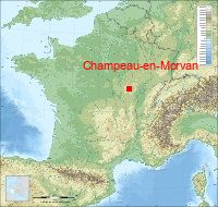 localisation mairie de Champeau-en-Morvan