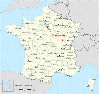 Carte de Chevannes