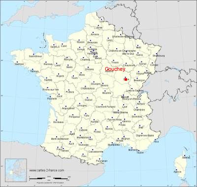 Carte de Couchey