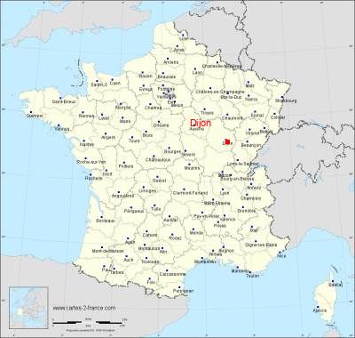 Carte de Dijon