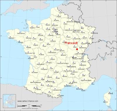 Carte de Franxault