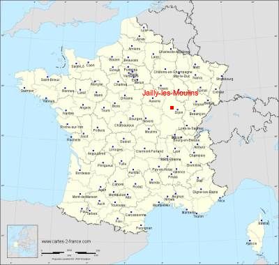 Carte de Jailly-les-Moulins