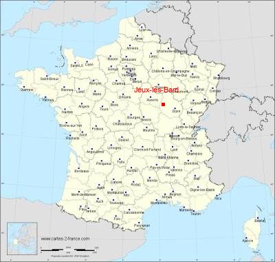 Carte de Jeux-lès-Bard