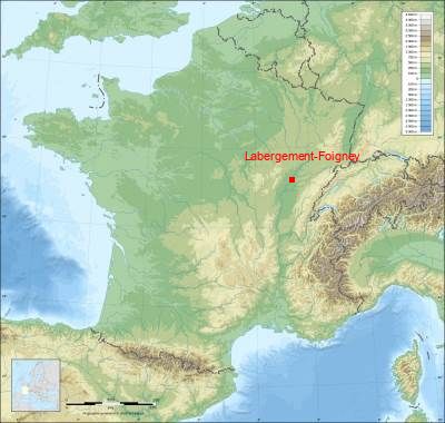 Carte de Labergement-Foigney