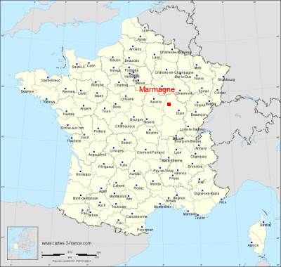 Carte de Marmagne
