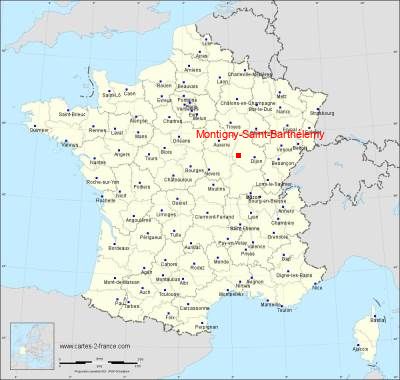 Carte de Montigny-Saint-Barthélemy