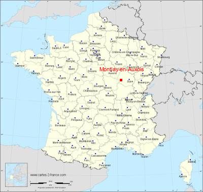 Carte de Montlay-en-Auxois