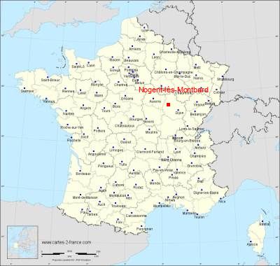 Carte de Nogent-lès-Montbard