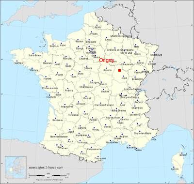Carte de Origny