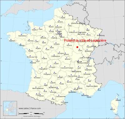 Carte de Poiseul-la-Ville-et-Laperrière