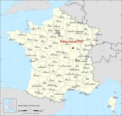 Carte de Précy-sous-Thil