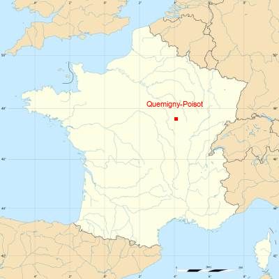 Fond de carte avec Quemigny-Poisot
