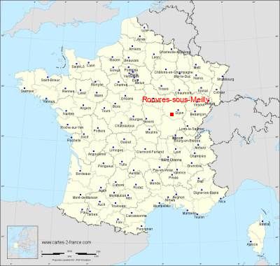 Carte de Rouvres-sous-Meilly